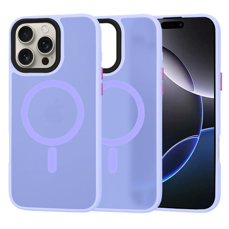 Husa de protectie Techsuit HaloFrost MagSafe Series compatibil cu iPhone 16 Pro Max, Mov Deschis