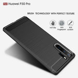Husa de protectie Techsuit Carbon Silicone compatibil cu Huawei P30 Pro / P30 Pro New Edition, Negru