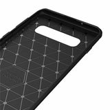Husa de protectie Techsuit Carbon Silicone compatibil cu Samsung Galaxy S10, Negru