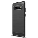 Husa de protectie Techsuit Carbon Silicone compatibil cu Samsung Galaxy S10 Plus, Negru