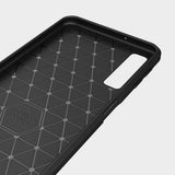 Husa de protectie Techsuit Carbon Silicone compatibil cu Samsung Galaxy A7 2018, Negru
