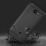 Husa de protectie Techsuit Carbon Silicone compatibil cu Samsung Galaxy J4 Plus, Negru