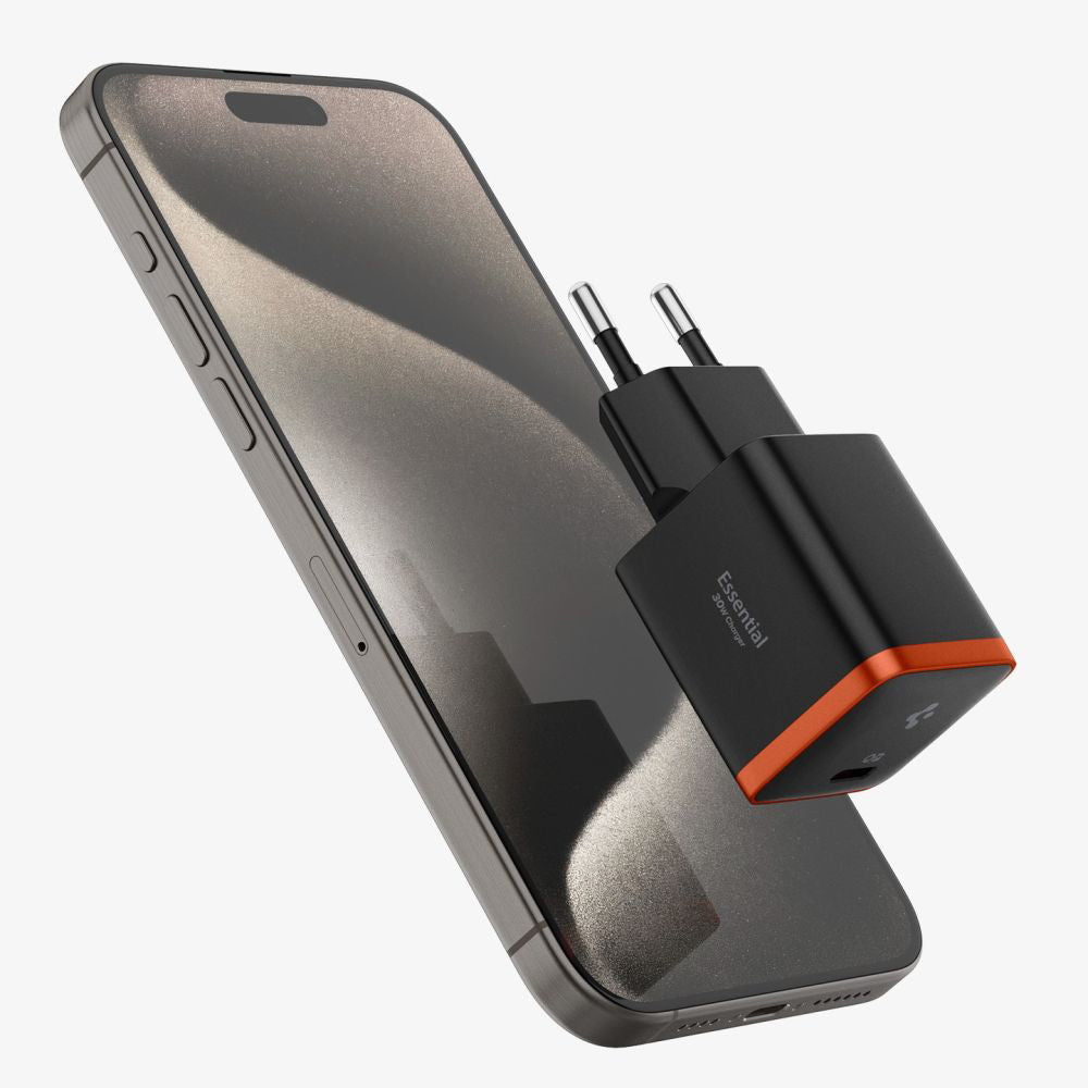 Incarcator Spigen (ACH08448), USB-C, PD 30W, Negru