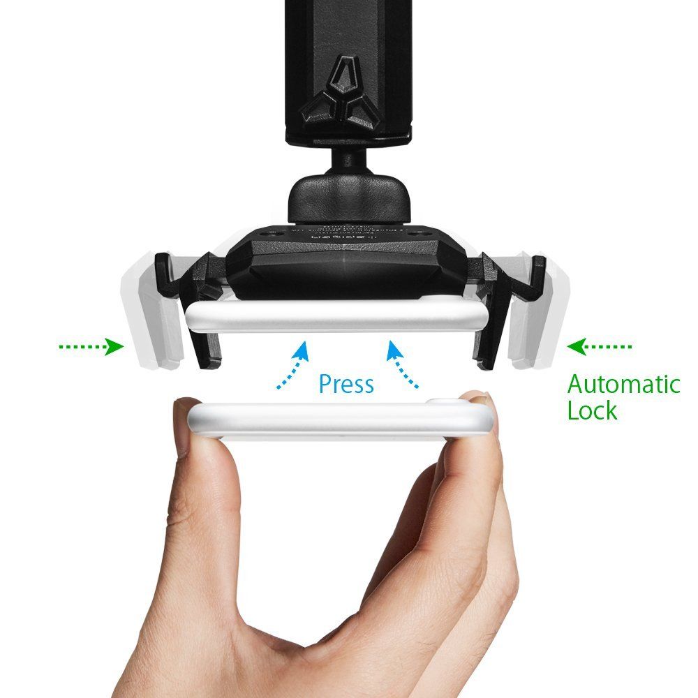 Suport Spigen TS35 (000CG20917), Automatic Lock for Dashboard, Windshield, Negru