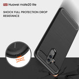 Husa de protectie Techsuit Carbon Silicone compatibil cu Huawei Mate 20 lite, Negru