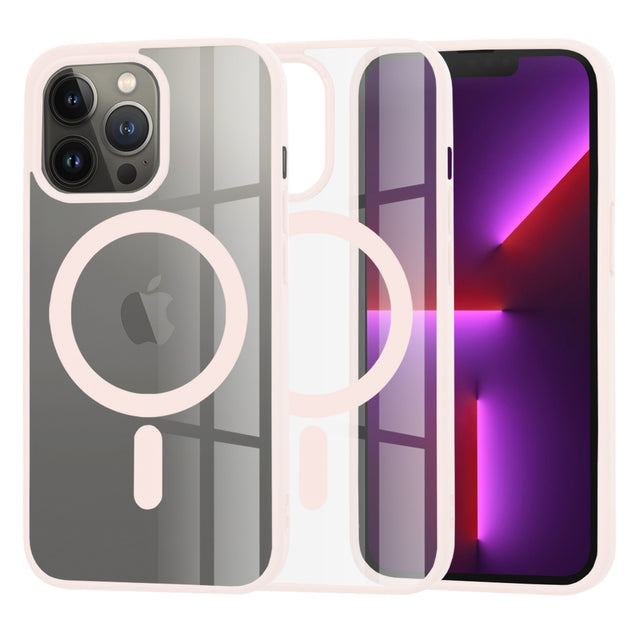 Husa de protectie Techsuit MagSafe Pro compatibil cu iPhone 13 Pro, Nude Pink
