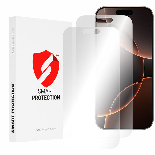 Folie de protectie Smart Protection Premium Classic (set de 2) compatibil cu iPhone 16 Pro Max, Transparent