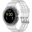 Curea smartwatch Techsuit Watchband (W065) compatibil cu Google Pixel Watch / Watch 2 / Watch 3 / Watch 4 41mm, Transparent