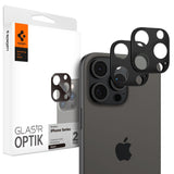 Folie de protectie Spigen (set de 2) Optik.tR Camera Glass (AGL05273) compatibil cu iPhone 14 Pro / Pro Max / 15 Pro / Pro Max / 16 Pro / Pro Max, Negru
