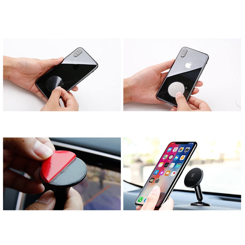 Suport Baseus (SUYZD-01), Magnetic Grip for Dashbord, Negru