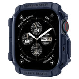 Accesoriu smartwatch Spigen Rugged Armor (ACS08599) compatibil cu Apple Watch 10 46mm / Watch 11 46mm, Bleumarin