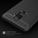 Husa de protectie Techsuit Carbon Silicone compatibil cu Samsung Galaxy A6 Plus 2018, Negru