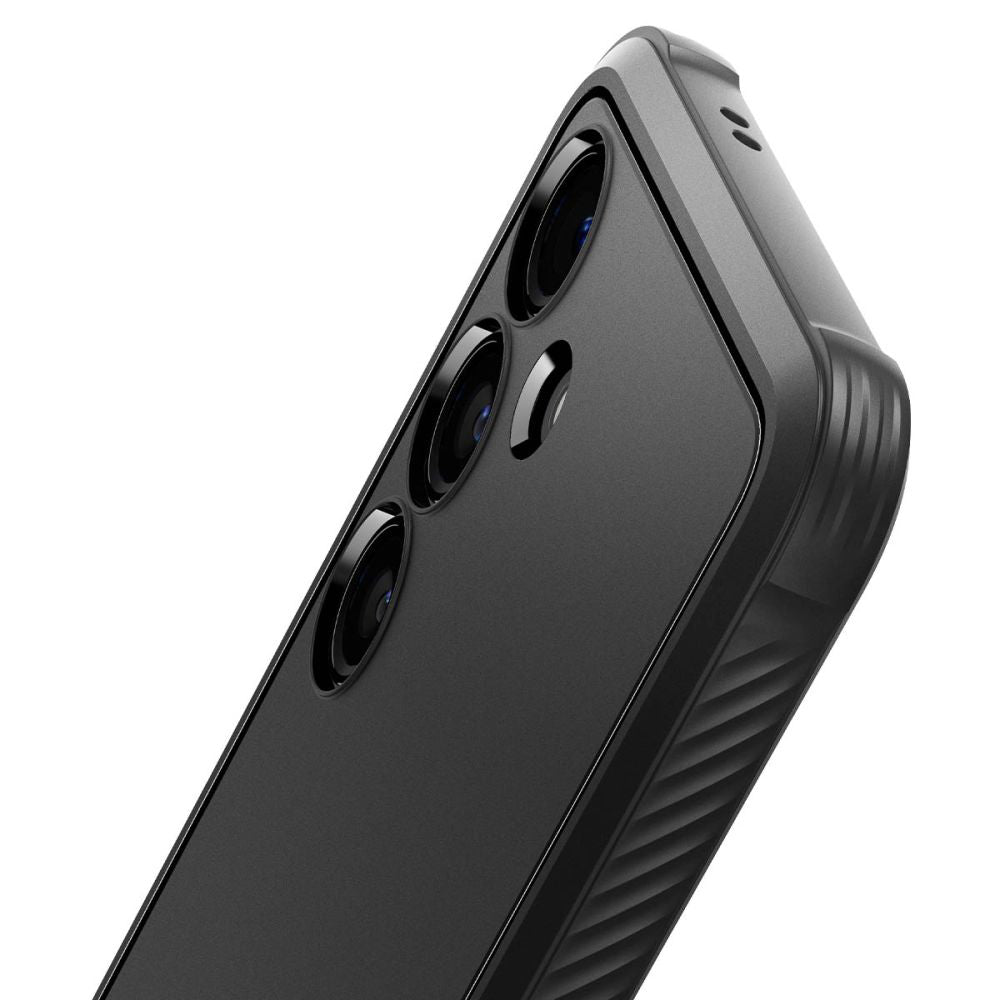 Husa de protectie Spigen Rugged Armor (ACS08578) compatibil cu Samsung Galaxy S24 FE, Negru Mat