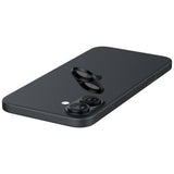 Folie de protectie Spigen (set de 2) Optik.tR Camera Glass (AGL07922) compatibil cu iPhone 16 / iPhone 16 Plus, Negru