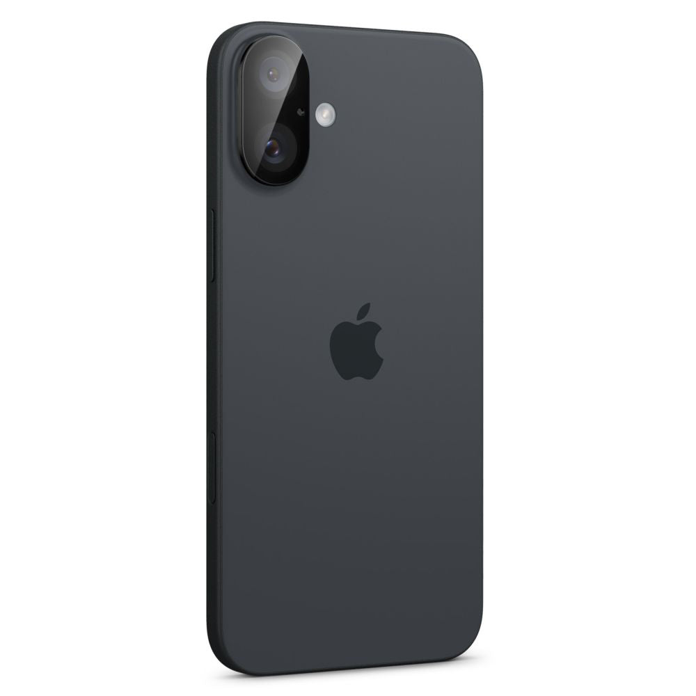 Folie de protectie Spigen (set de 2) Optik.tR Camera Glass (AGL07922) compatibil cu iPhone 16 / iPhone 16 Plus, Negru
