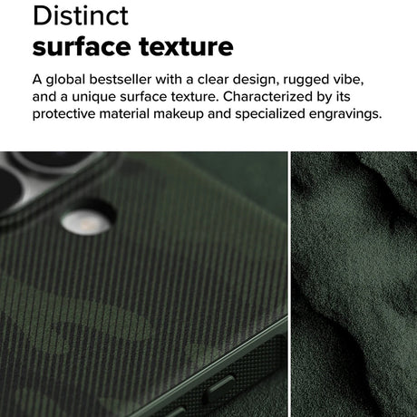 Husa de protectie Ringke Onyx Design compatibil cu iPhone 16 Plus, Camo Green