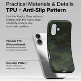 Husa de protectie Ringke Onyx Design compatibil cu iPhone 16 Plus, Camo Green