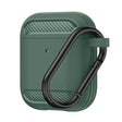 Casti Techsuit Carbon Silicone, for AirPods 1 / AirPods 2, Verde