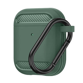 Casti Techsuit Carbon Silicone, for AirPods 1 / AirPods 2, Verde