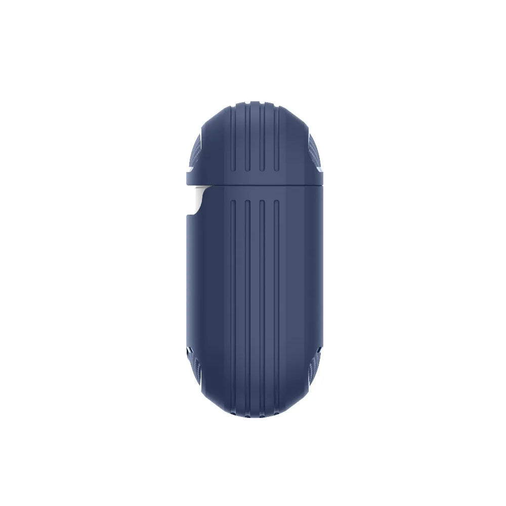 Casti Techsuit Carbon Silicone, for AirPods 1 / AirPods 2, Bleumarin