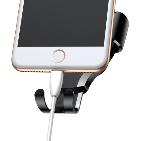 Suport Baseus Osculum (SUYL-XP0S), Gravity Grip for Dashboard, Windshield, 360° Rotating, Suction Cup Clamp, Negru / Silver