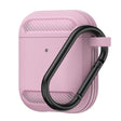 Casti Techsuit Carbon Silicone, for AirPods 1 / AirPods 2, Roz