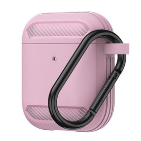 Casti Techsuit Carbon Silicone, for AirPods 1 / AirPods 2, Roz