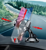 Suport Baseus Osculum (SUYL-XP01), Gravity Grip for Dashboard, Windshield, 360° Rotating, Suction Cup Clamp, Negru
