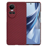 Husa de protectie Techsuit Carbonite FiberShell compatibil cu Oppo Reno10 / Reno10 Pro, Rosu
