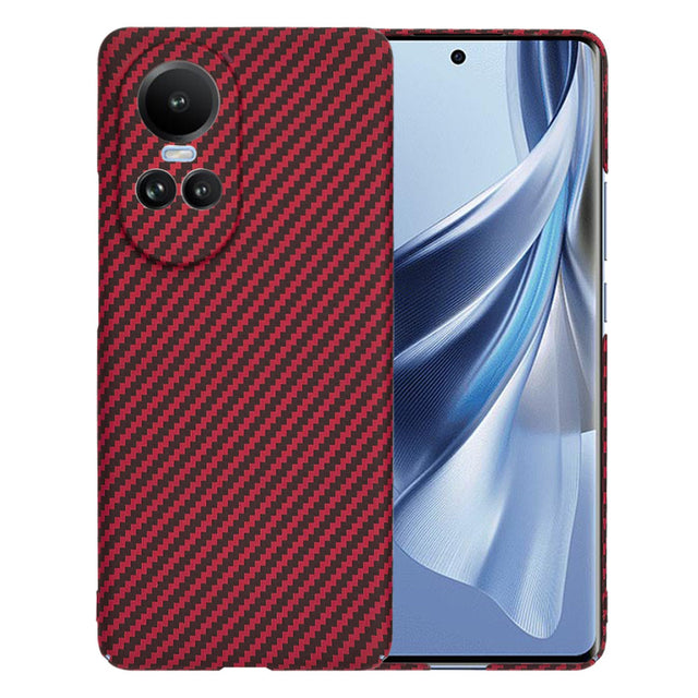 Husa de protectie Techsuit Carbonite FiberShell compatibil cu Oppo Reno10 / Reno10 Pro, Rosu