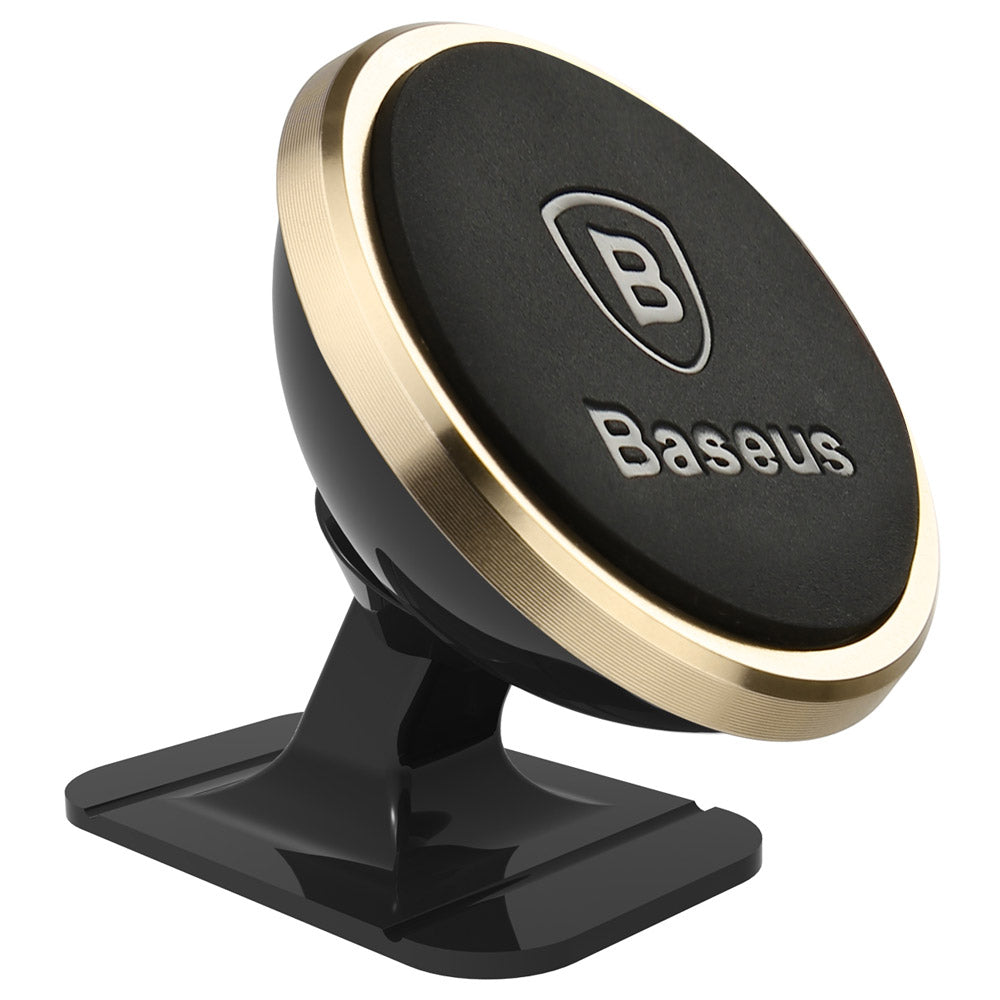 Suport Baseus 360° Degree (SUCX140015), Magnetic Grip for Dashboard, Windshield, Luxury Gold