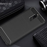 Husa de protectie Techsuit Carbon Silicone compatibil cu Huawei Mate 10 Lite, Negru