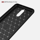 Husa de protectie Techsuit Carbon Silicone compatibil cu Huawei Mate 10 Lite, Negru