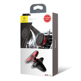 Suport Baseus SUGX-A09 (C40141201913-00), Magnetic Grip for Air Vent, 360° Rotation, with Cable Holder, Rosu