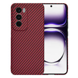 Husa de protectie Techsuit Carbonite FiberShell compatibil cu Oppo Reno12, Rosu