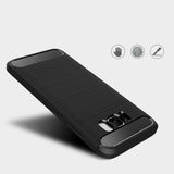 Husa de protectie Techsuit Carbon Silicone compatibil cu Samsung Galaxy S8 Plus, Negru