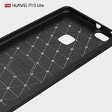 Husa de protectie Techsuit Carbon Silicone compatibil cu Huawei P10 Lite, Negru