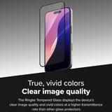 Folie de protectie Ringke Easy Slide Tempered Glass (set de 2) compatibil cu iPhone 16 Plus / iPhone 15 Plus, Negru