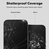 Folie de protectie Ringke Easy Slide Tempered Glass (set de 2) compatibil cu iPhone 16 Plus / iPhone 15 Plus, Negru