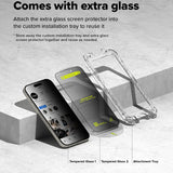 Folie de protectie Ringke Easy Slide Tempered Glass (set de 2) compatibil cu iPhone 16 / iPhone 15, Privacy
