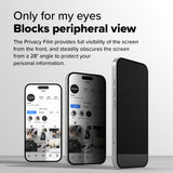 Folie de protectie Ringke Easy Slide Tempered Glass (set de 2) compatibil cu iPhone 16 Pro, Privacy