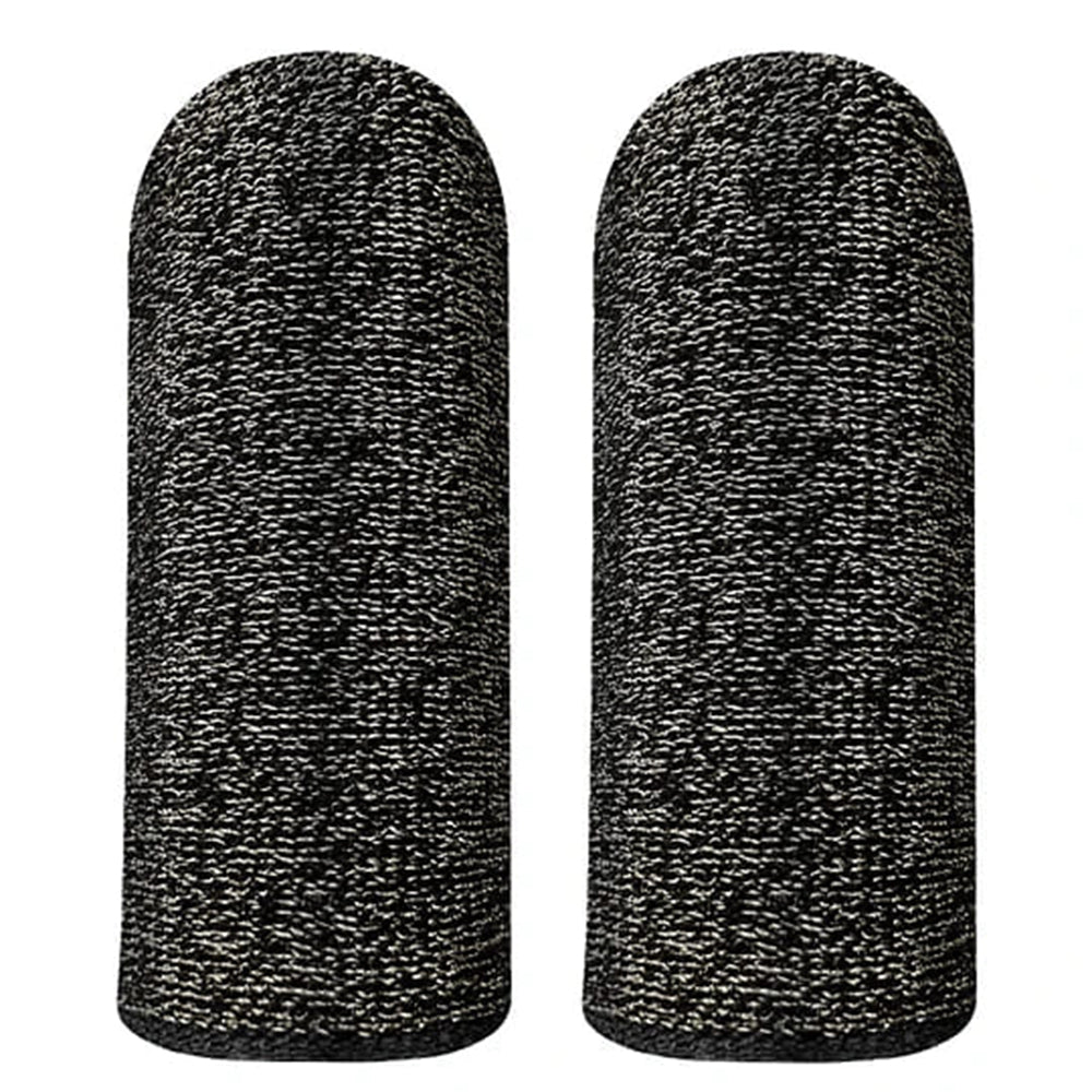 Accesoriu gaming Hoco (set de 2) Mobile Gaming Finger Sleeve Phantom (GM4), for Peaceful Elite, King of Glory, Call of Duty, Negru / Silver