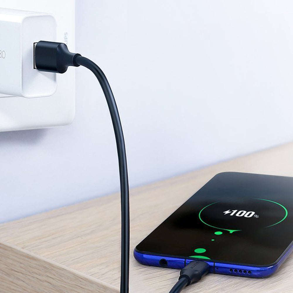 Cablu Ugreen US287 (60123), USB-C, 18W, 2m, Alb