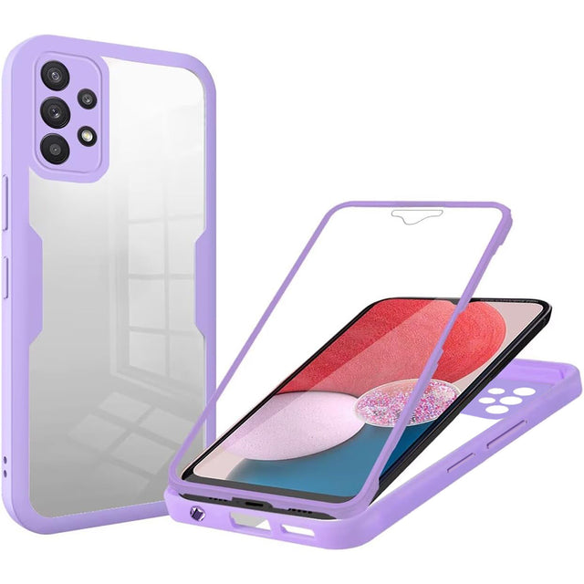 Folie de protectie Techsuit ColorVerse 360 Series + compatibil cu Samsung Galaxy A13 4G, Mov