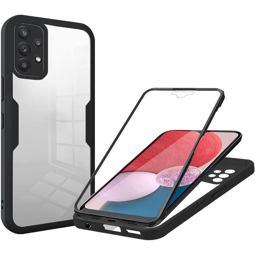 Folie de protectie Techsuit ColorVerse 360 Series + compatibil cu Samsung Galaxy A13 4G, Negru