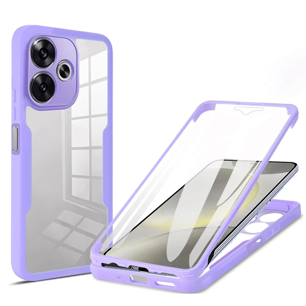 Folie de protectie Techsuit ColorVerse 360 Series + compatibil cu Xiaomi Poco F6, Mov