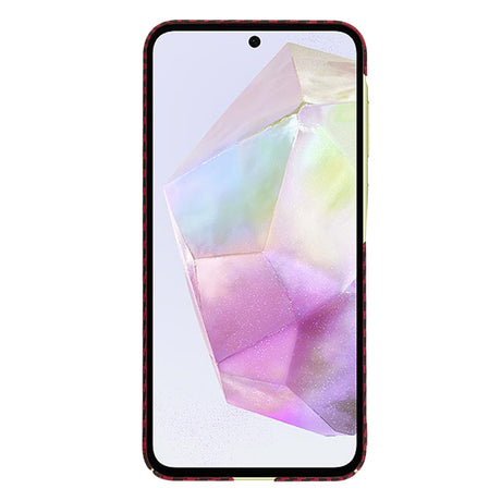 Husa de protectie Techsuit Carbonite FiberShell compatibil cu Samsung Galaxy A35 5G, Rosu