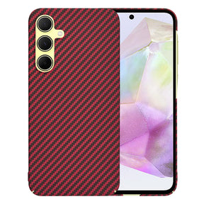 Husa de protectie Techsuit Carbonite FiberShell compatibil cu Samsung Galaxy A35 5G, Rosu