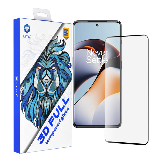 Folie de protectie Lito 3D Full Cover compatibil cu OnePlus 11R, Negru