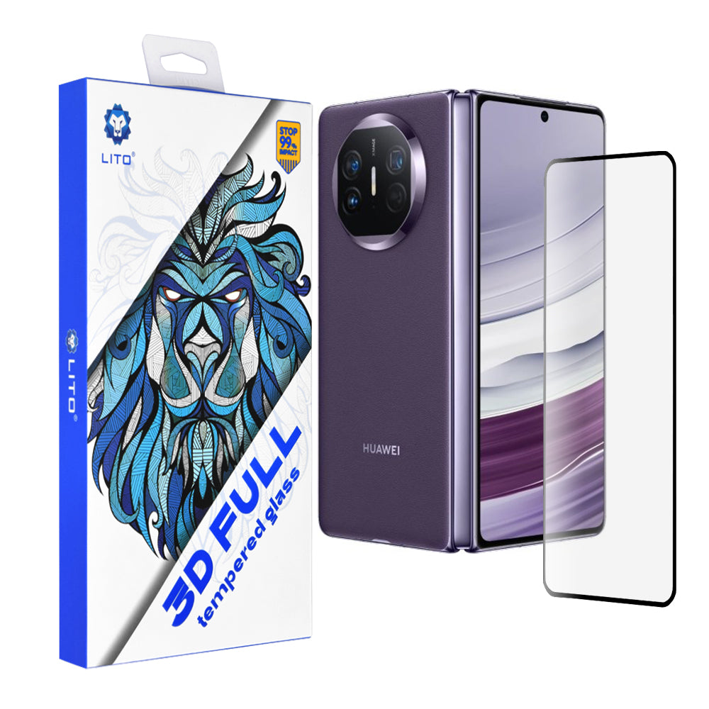 Folie de protectie Lito 3D Full Cover compatibil cu Huawei Mate X5, Negru